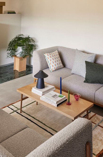 Hovedbilde Hübsch Moment Sofa 3-Seter Grå/Natur