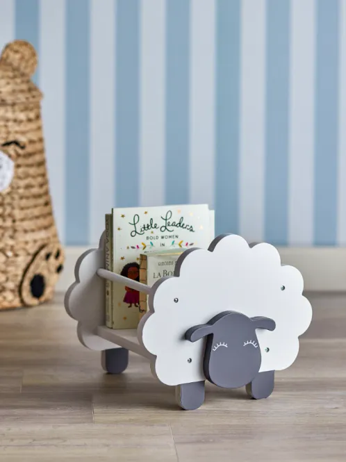 Hovedbilde Bloomingville MINI Dolly Bokstativ Hvit/Sort