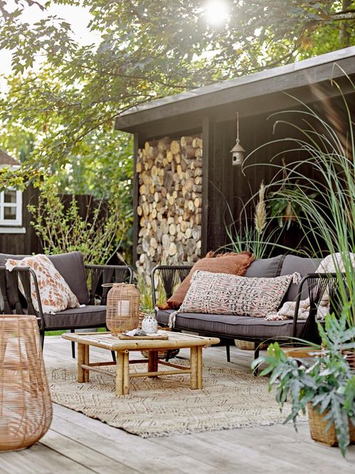 Hovedbilde Bloomingville Pavone Loungestol Sort 2 stk