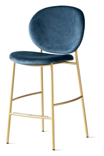 Hovedbilde Calligaris Inès stol messing / blå
