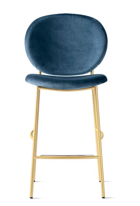 Hovedbilde Calligaris Inès stol messing / blå