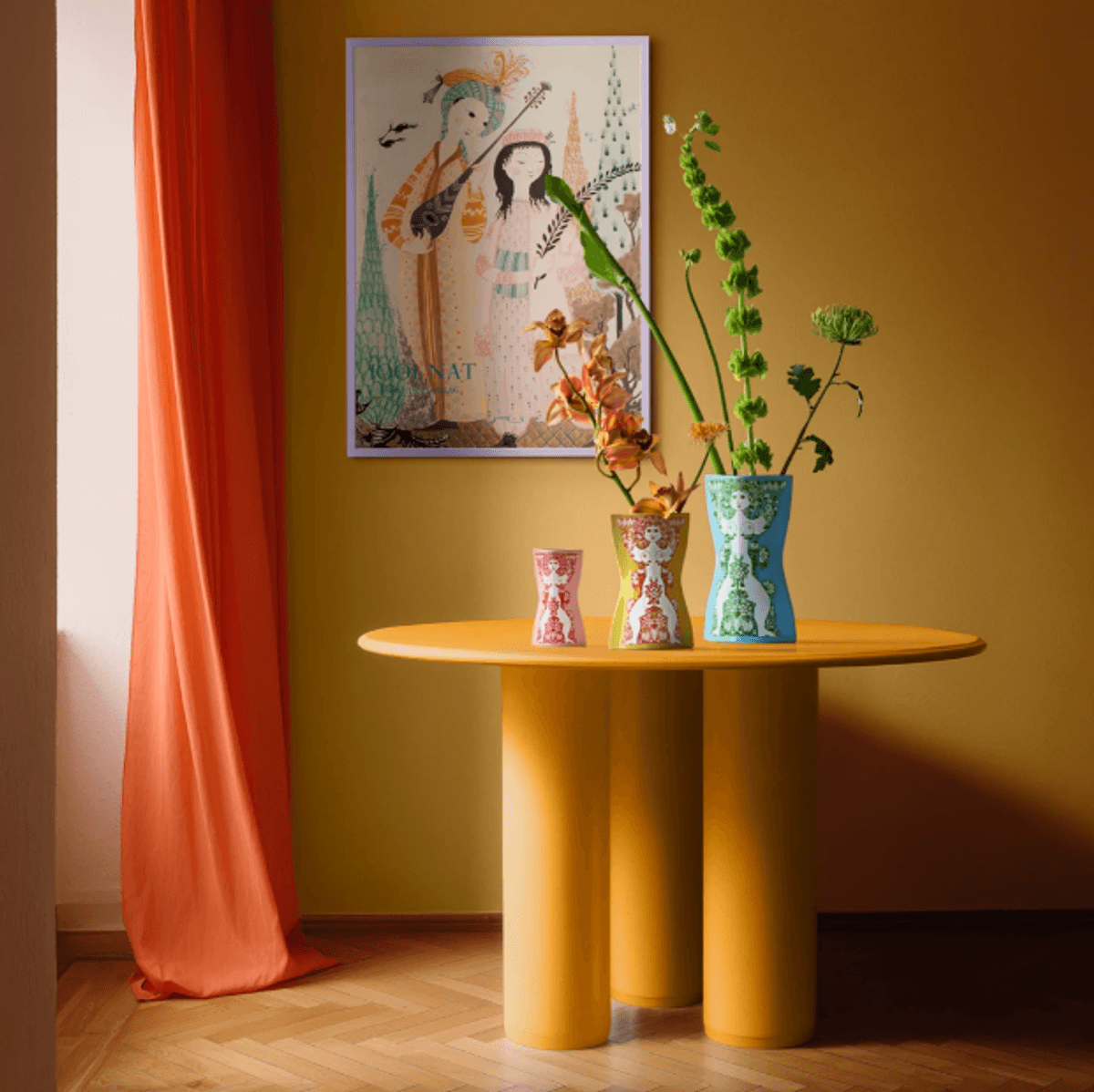 Bjørn Wiinblad Nina Vase H28,5cm Blå