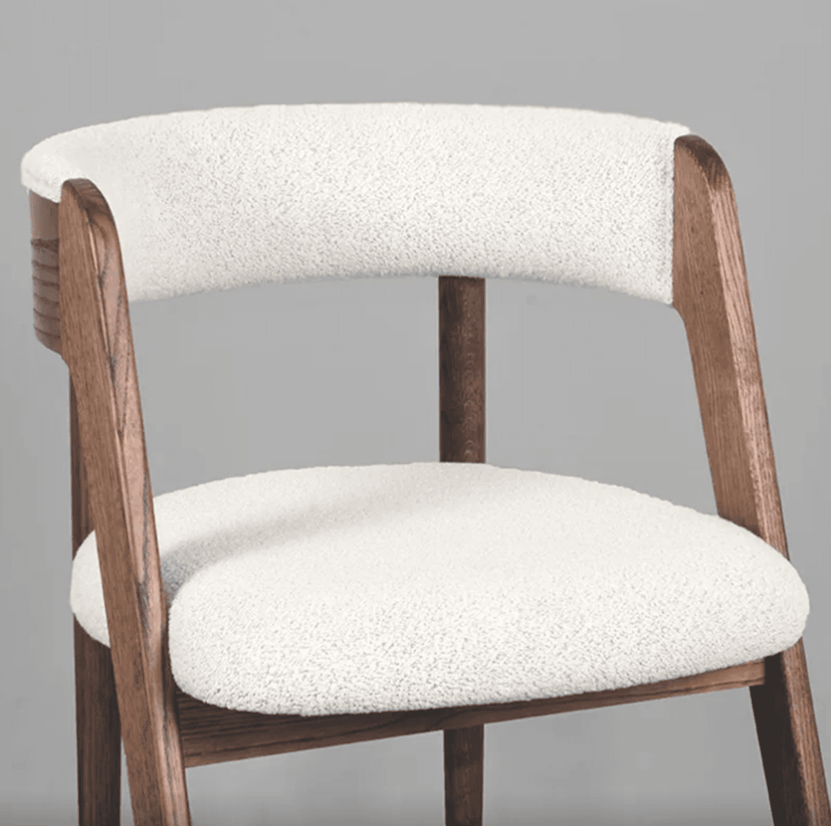 Trend Collection Sascha Spisestol – Valnøtt og Ecru Boucle