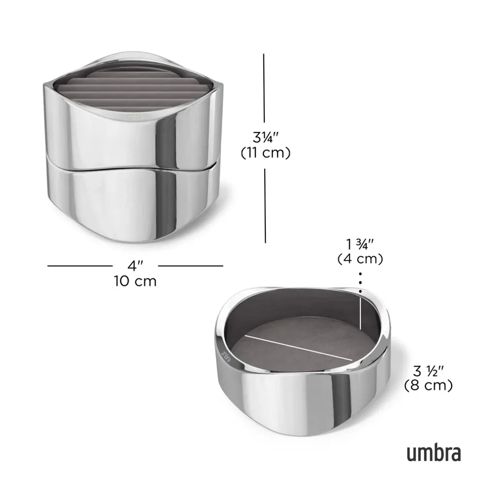 Umbra Wavy Smykkeskrin Krom