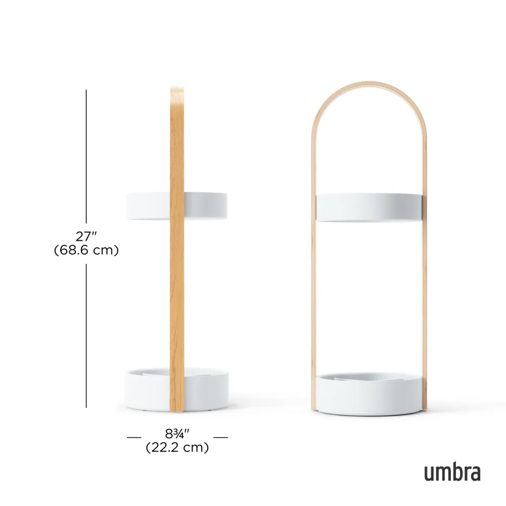 Umbra Bellwood Paraplystativ Hvit Natur