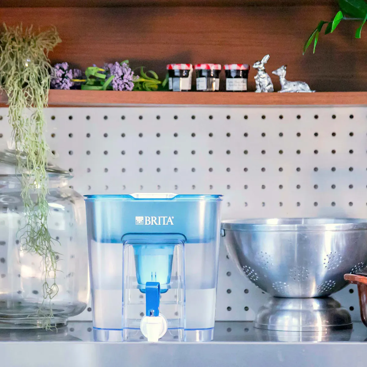 Brita Flow vanndunk med filter blå 8,2 l