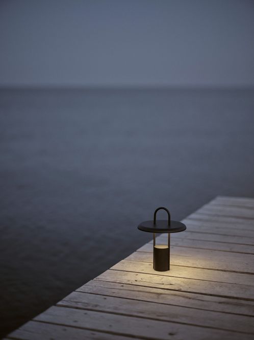 Hovedbilde Stelton Pier Lampe LED trådløs sort 25cm