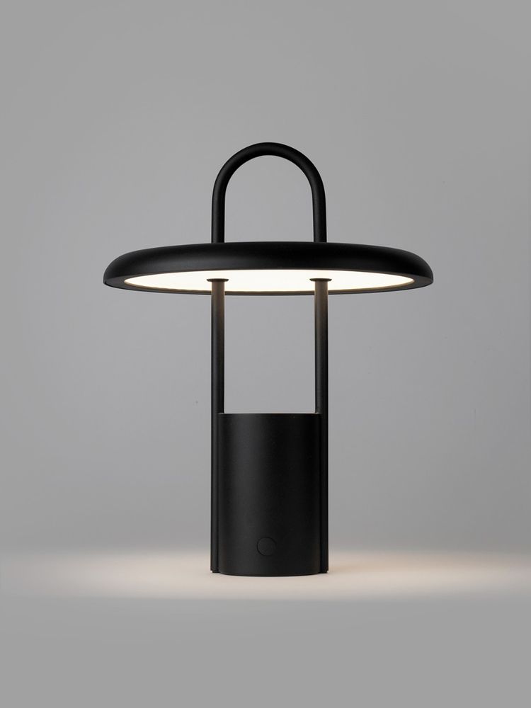 Stelton Pier Lampe LED trådløs sort 25cm