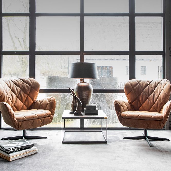 Hovedbilde Artwood Jade Hvilestol Skinn Nubuck Brown