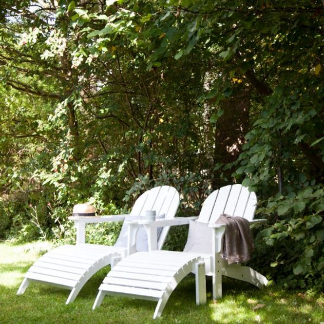 Hovedbilde Cinas Adirondack Fotskammel Hvit