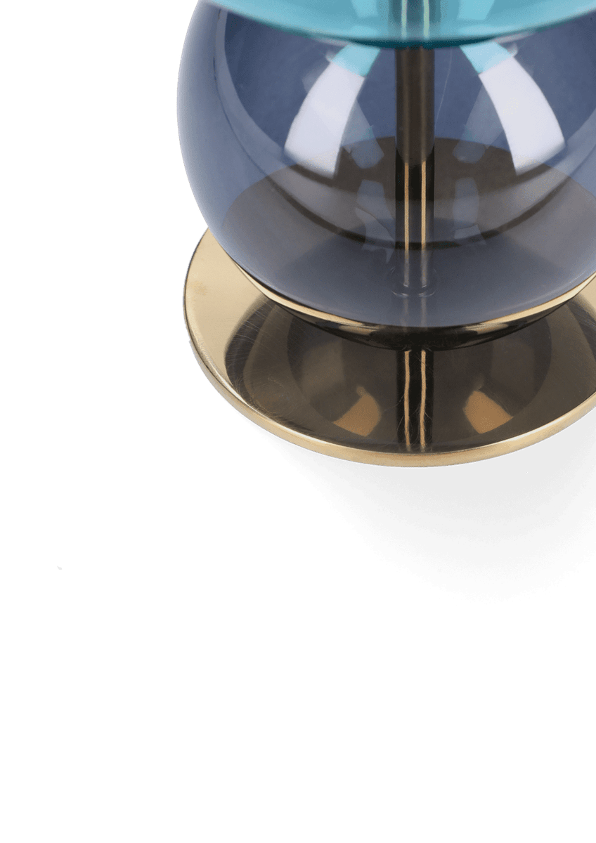 Holmegaard Bubble Lysestake Blå/Smoke