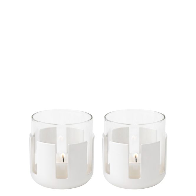 Hovedbilde Stelton Luna Telysholder Myk Hvit 2-pk