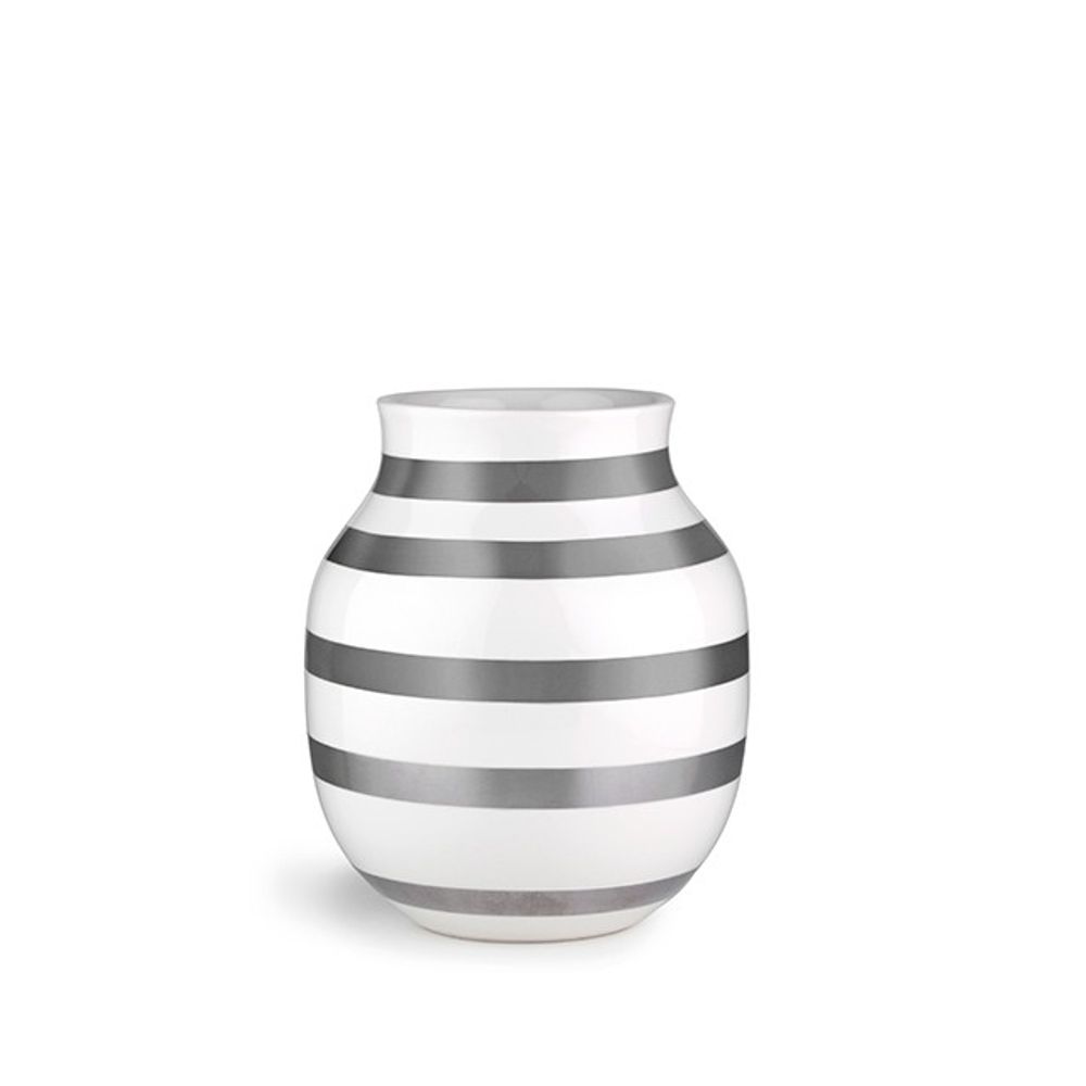 Kähler Omaggio vase sølv 20 cm