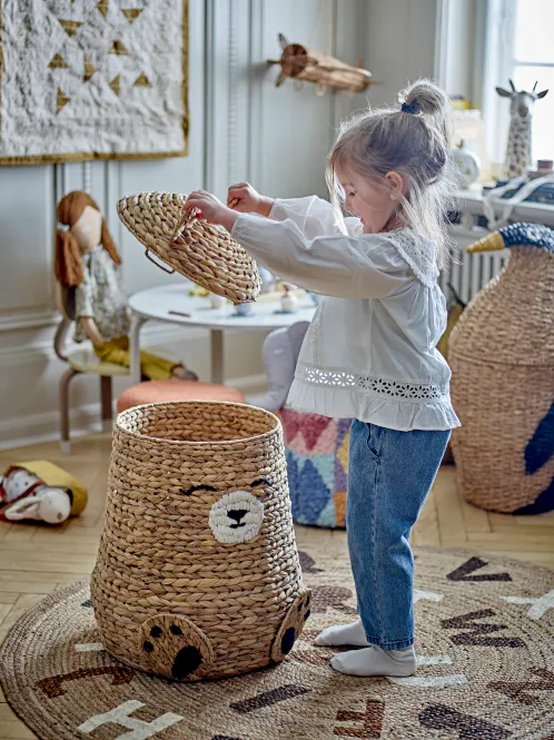Hovedbilde Bloomingville MINI Timone Kurv med Lokk Bjørn