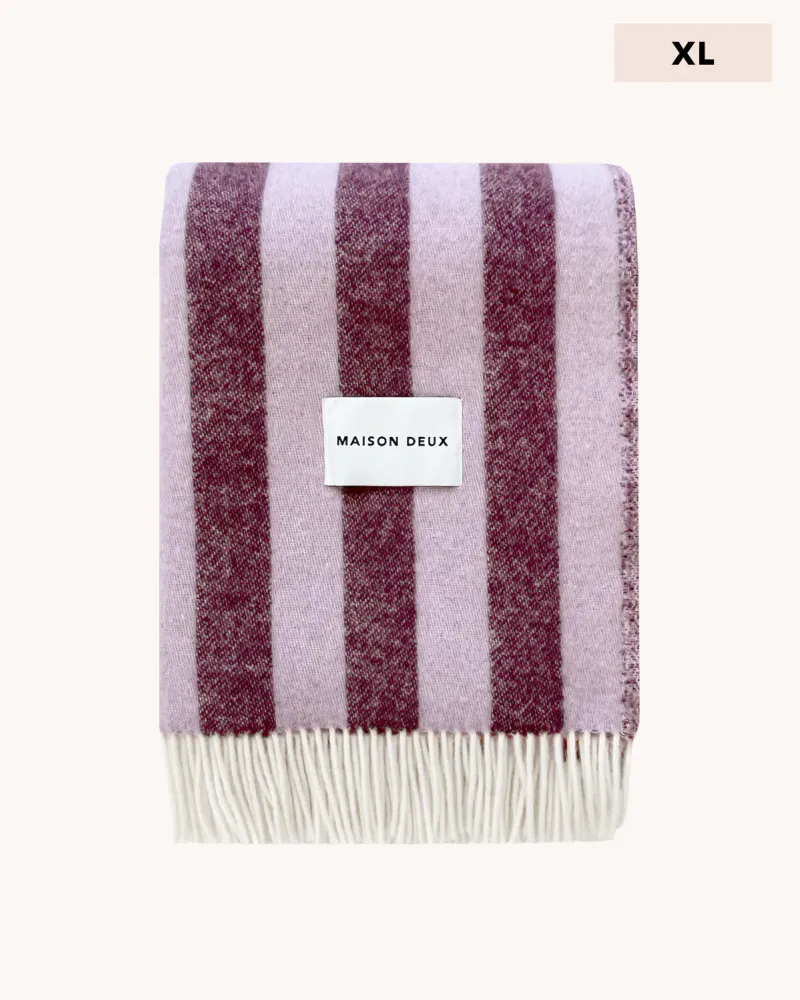 Maison Deux Candy Wrap XL Pledd Lilla/Aubergine