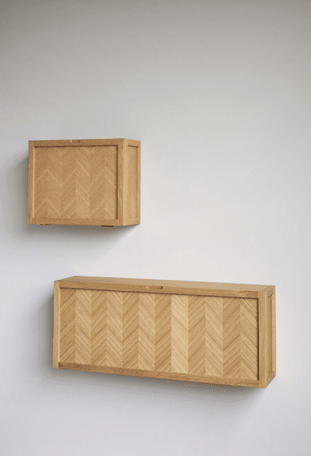 Hovedbilde Hübsch Herringbone Skoskap Eik Natur FSC