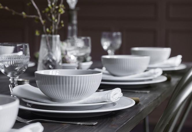 Hovedbilde Pillivuyt Plissé tallerken flat hvit - 20 cm