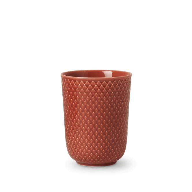 Hovedbilde Lyngby Porcelæn Rhombe Krus Terracotta 33cl