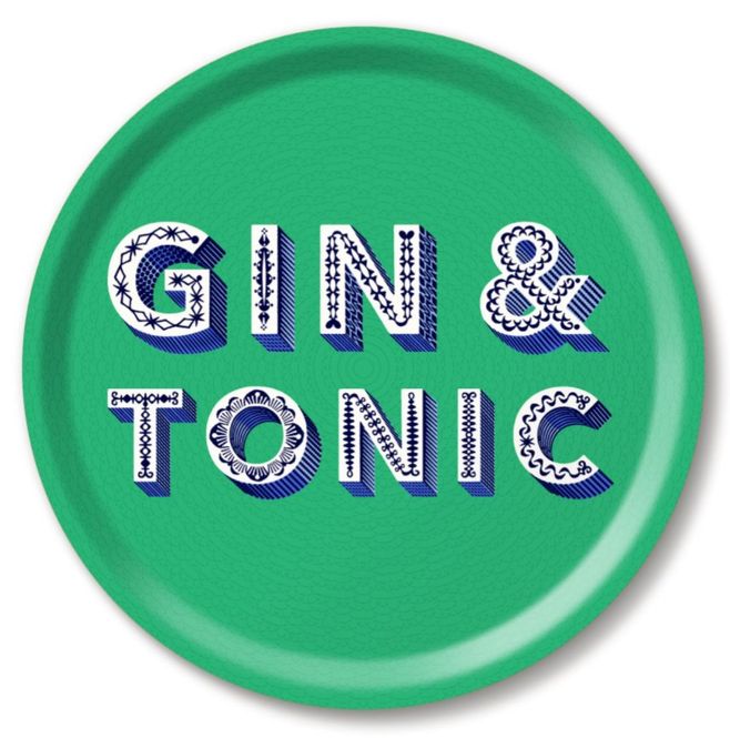Hovedbilde Jamida Serveringsbrett Rund Ø31 Gin & Tonic