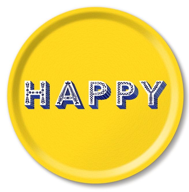 Hovedbilde Jamida Serveringsbrett Rund Ø31 Happy
