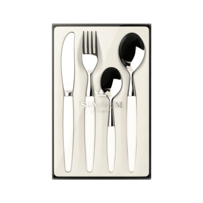 Hovedbilde Skaugum Bestikk Pure White Gavesett 4-deler