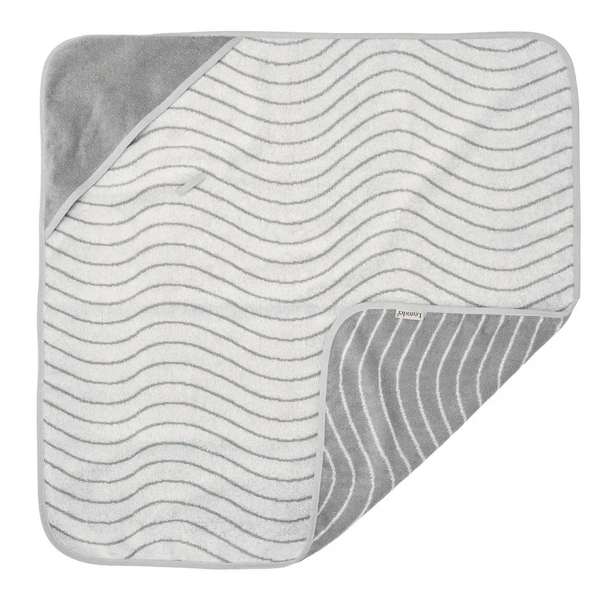 Leander Woodland Håndkle m/hette Cool Grey