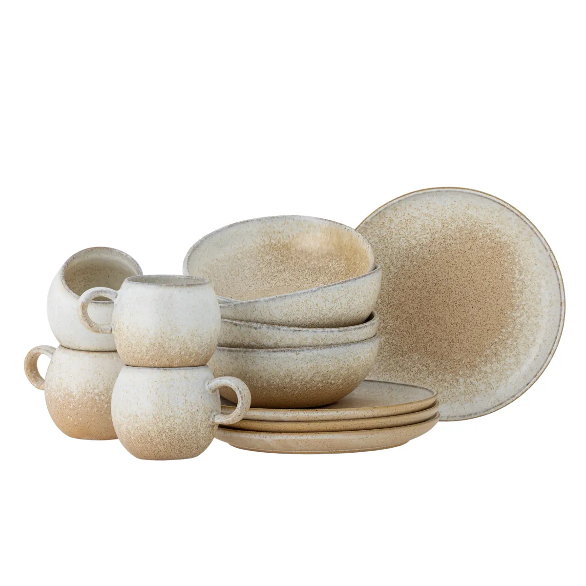 Bloomingville Paula Frokostsett Beige 12 deler
