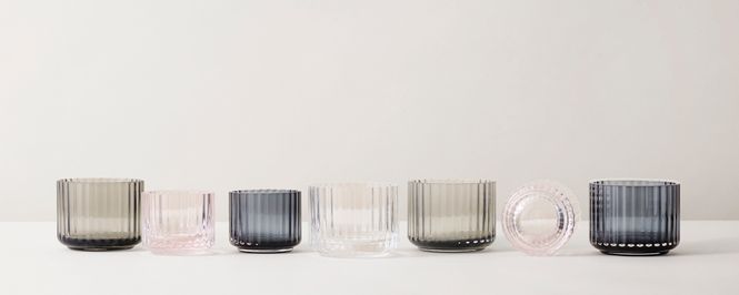 Hovedbilde Lyngby Porcelæn Telysholder Glass Blå Liten H5,5 ...