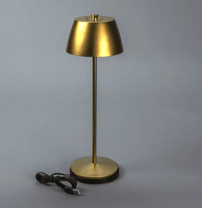 Hovedbilde Trend Collection Eze USB Bordlampe Matt Messing