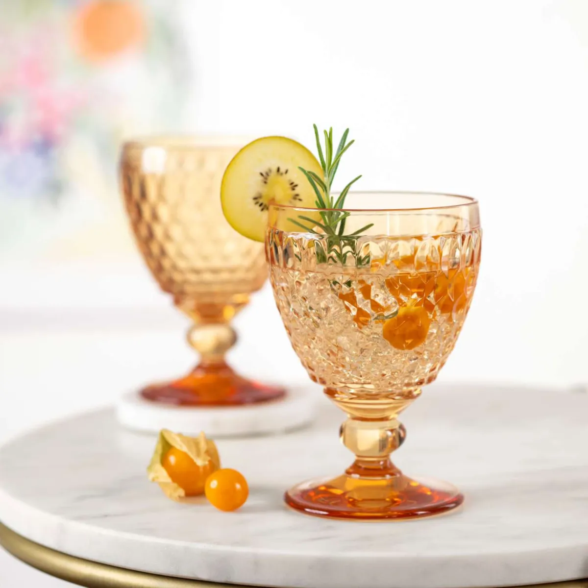 Villeroy & Boch Boston Vannglass m/stett 250 ml Gul