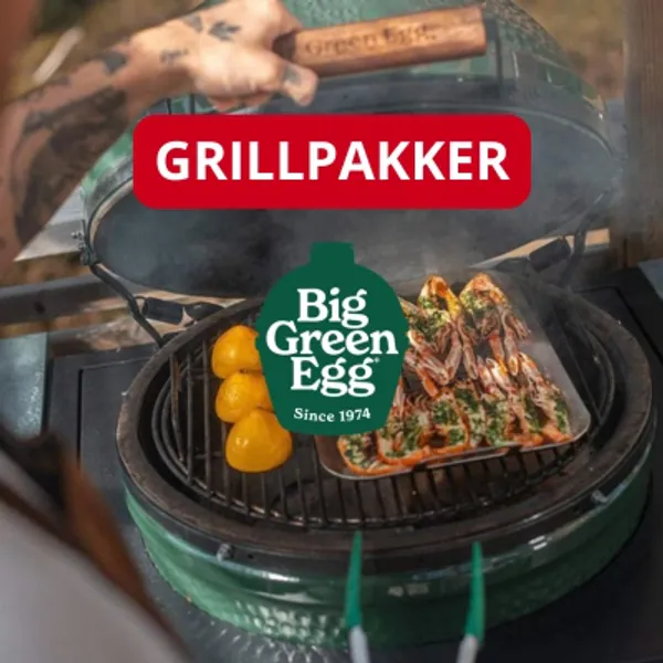 Kampanje på grillpakker fra Big Green Egg. 