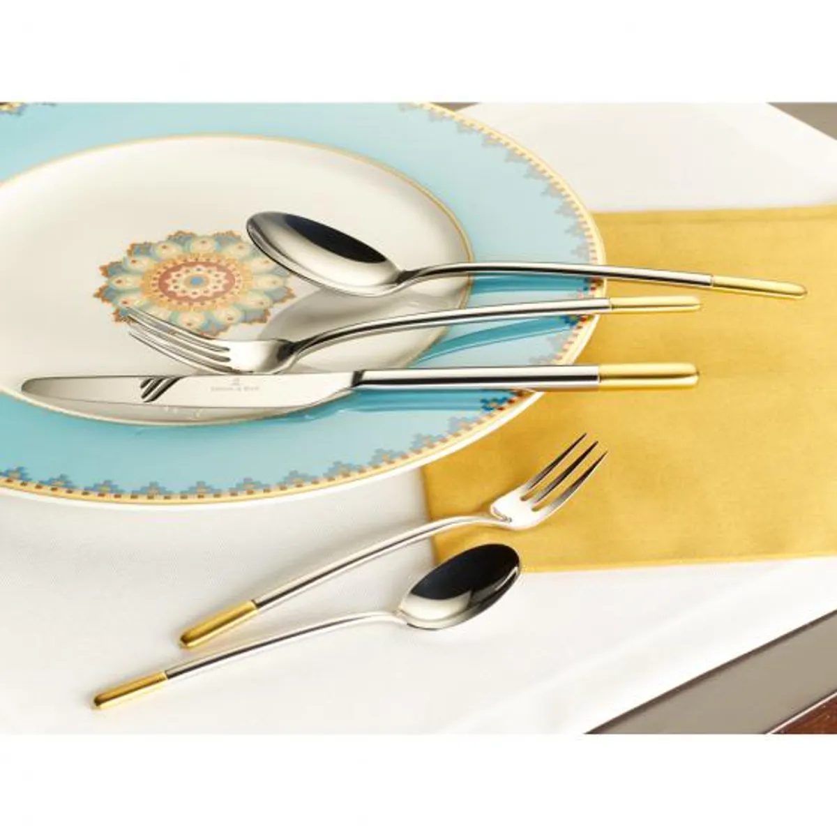 Villeroy & Boch Ella Delvis Gullbelagt Konditorgaffel 15,9 cm