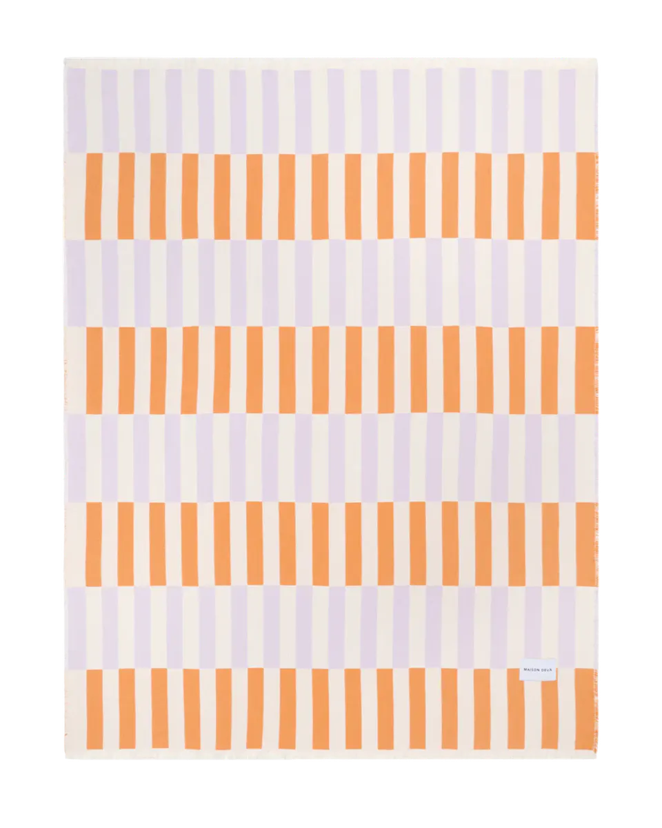 Maison Deux Tiles Pledd Oransje/Lilla