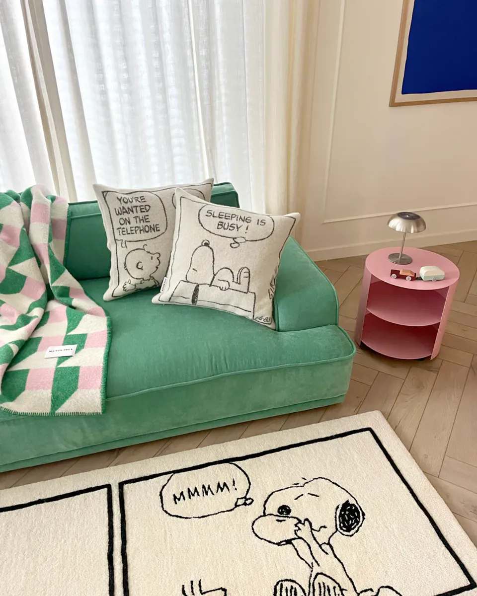 Maison Deux Peanuts Putetrekk Comic Busy Sett á 2