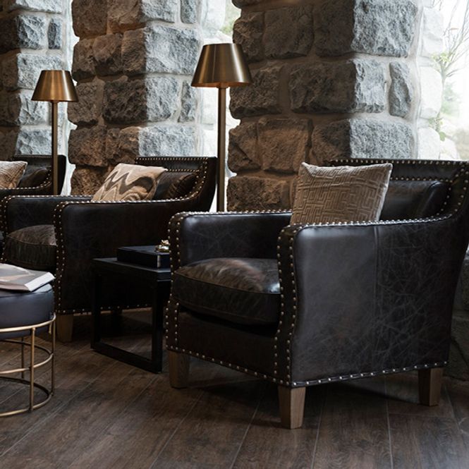 Hovedbilde Artwood Nizam Hvilestol Skinn Leather Fudge