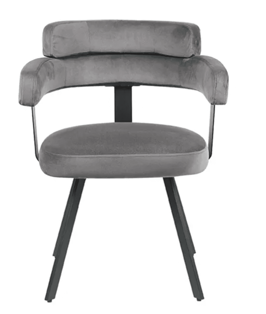Trend Collection Bardio Spisestol – Grå Velour