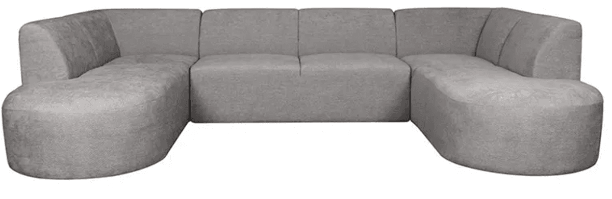 Trend Collection Espen U-Sofa Stengrå Elite
