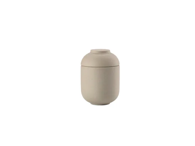 Hovedbilde Zone Denmark Sensu Krukke med lokk Taupe 6,5x9 cm