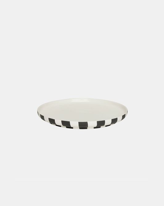 Hovedbilde OYOY Toppu Tallerken 26,5 cm Sort/Hvit