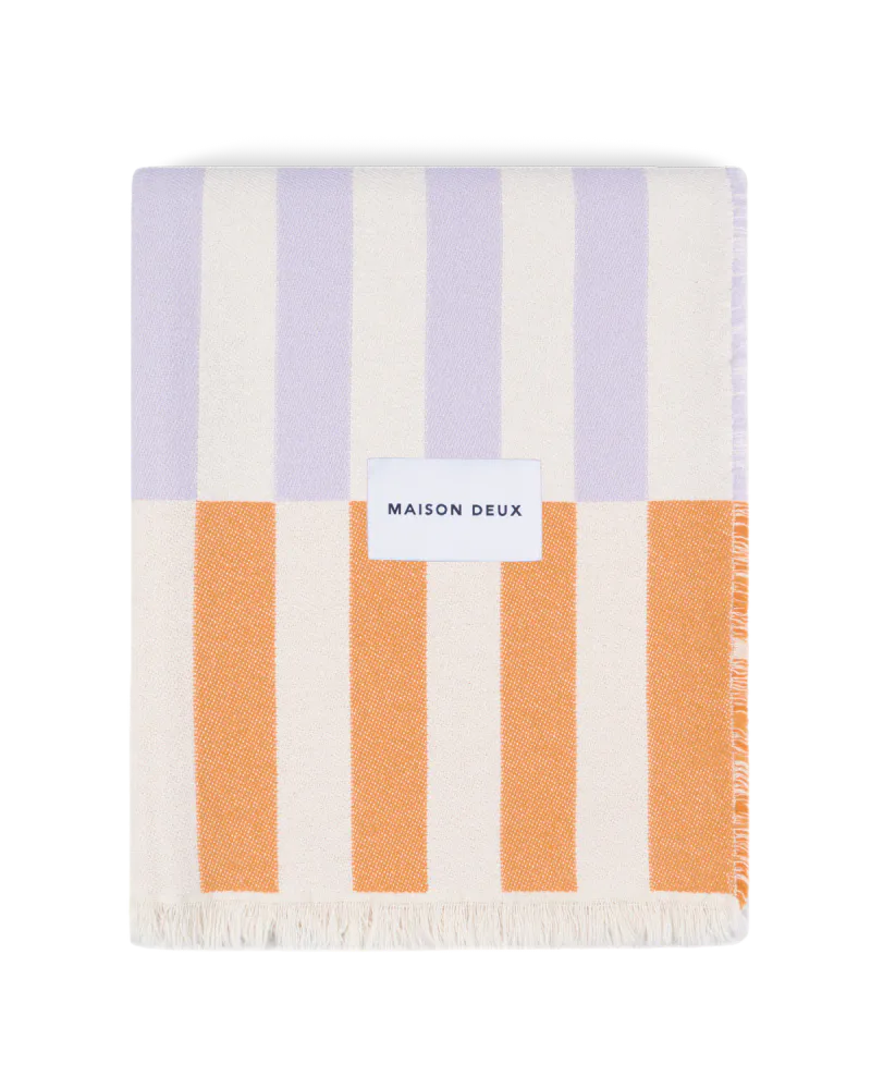 Maison Deux Tiles Pledd Oransje/Lilla