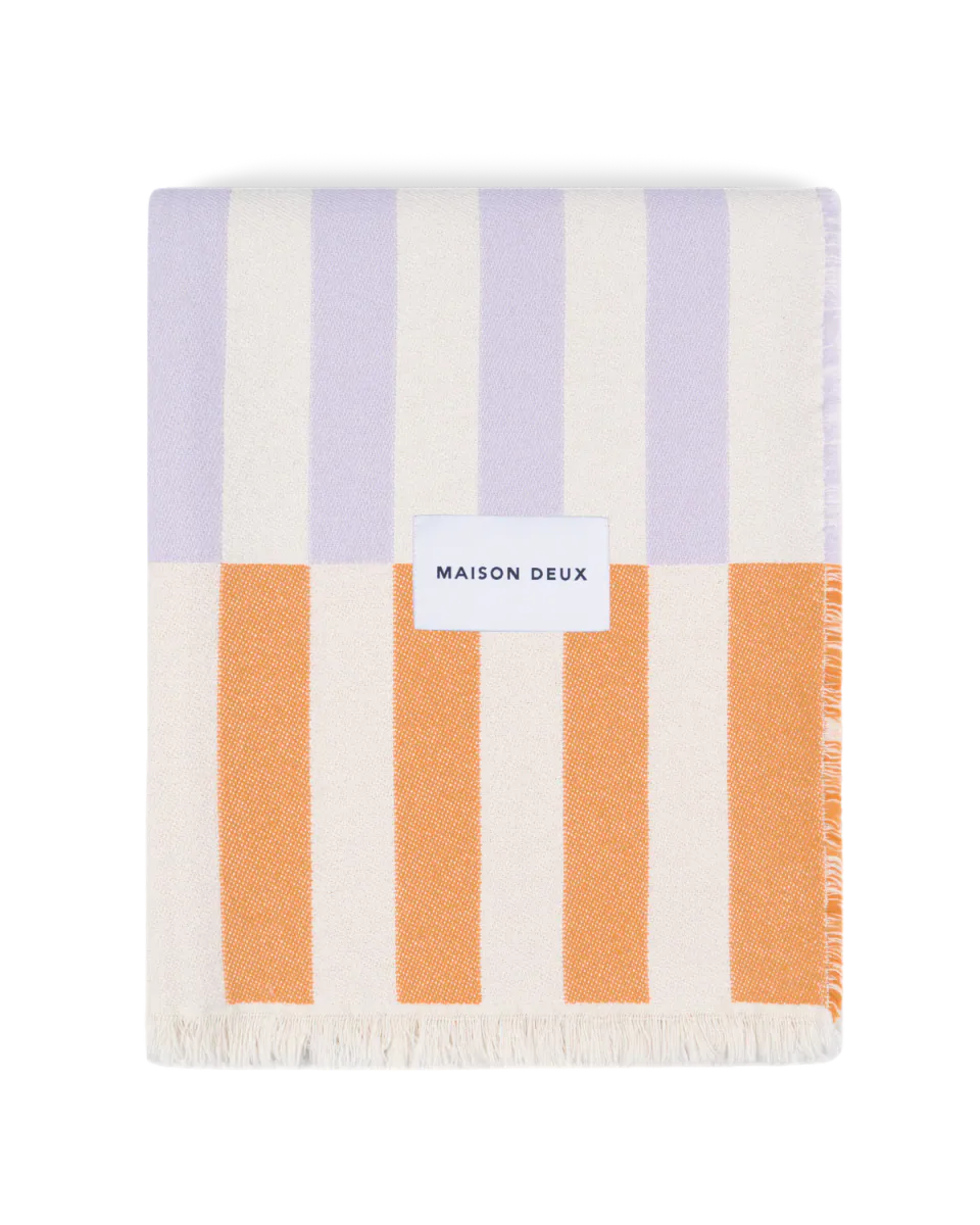 Maison Deux Tiles Pledd Oransje/Lilla